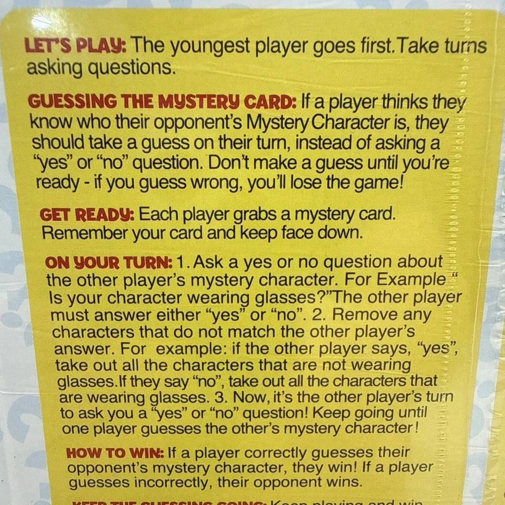 Hasbro GUESS WHO ? Play on The Go Magnetic Original Guessing Game Set Age 6+